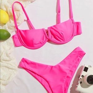 Shein Pink bathing suit